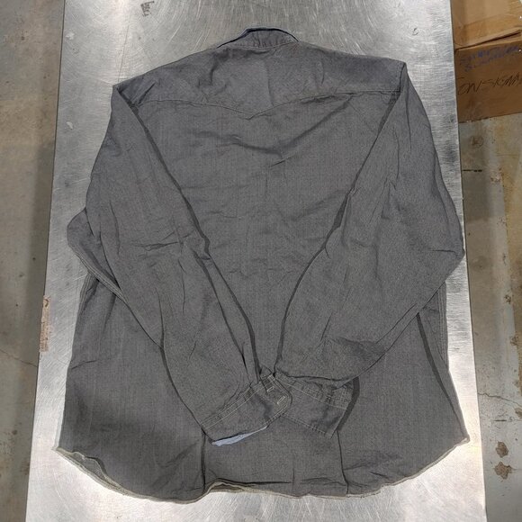 Brand New Arnold Zimberg Men's ZMF7 Button Shirt Grey/Blue Size XXL - Picture 3 of 3